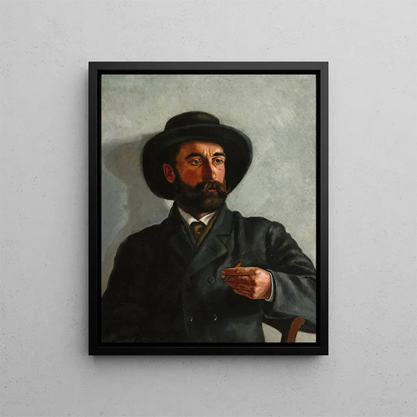 Self-portrait - Stanisław Witkiewicz — framed artwork on a wall