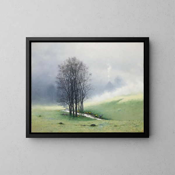 Spring Mist - Stanisław Witkiewicz — framed artwork on a wall