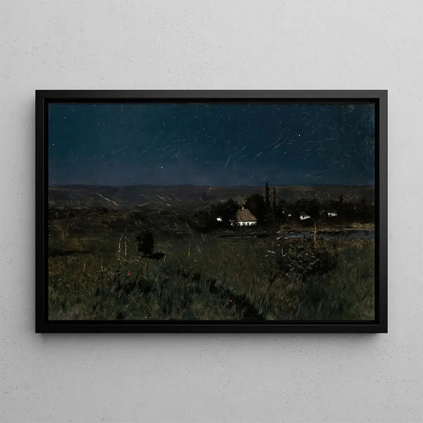 Night Ukrainian - Stanisław Witkiewicz — framed artwork on a wall