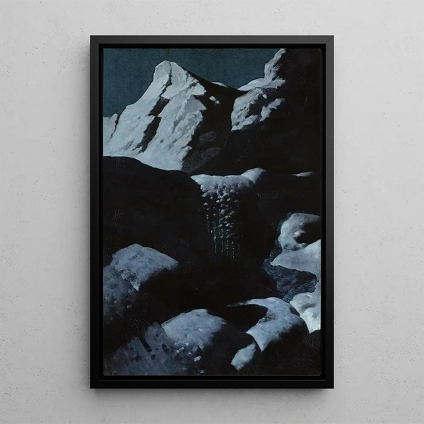Winter Landscape of the Tatras - Stanisław Witkiewicz — framed artwork on a wall