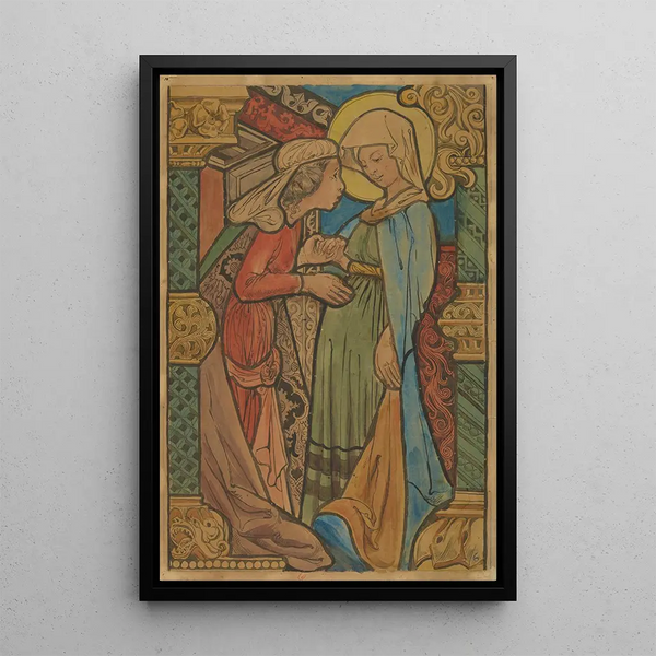 Visitation - Stanisław Wyspiański — framed artwork on a wall