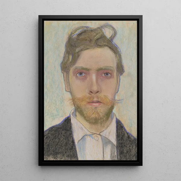 Self-portrait - Stanisław Wyspiański — framed artwork on a wall