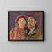 Self-portrait with my wife - Stanisław Wyspiański — framed artwork on a wall
