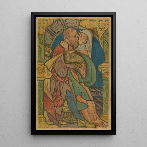 Rencontre à la Porte Dorée - Stanisław Wyspiański — framed artwork on a wall
