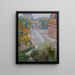 The Barbican and the view of Florianska Street from Zacisze Street - Stanisław Wyspiański — framed artwork on a wall