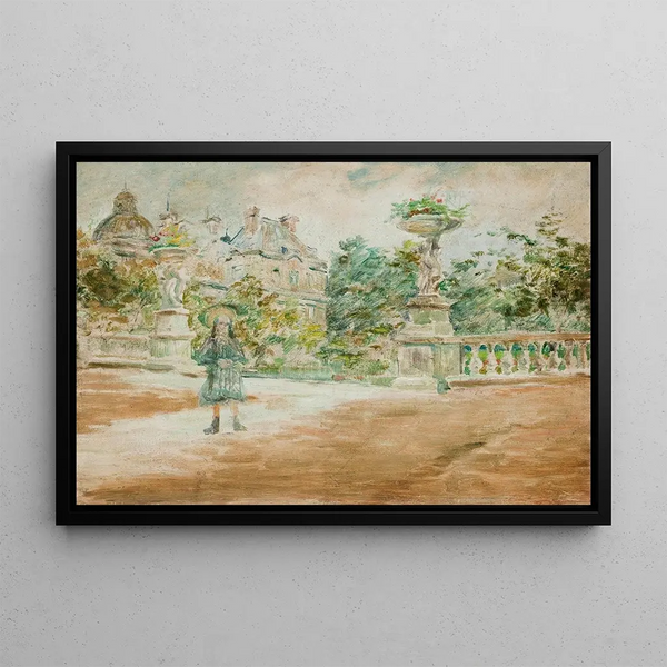 The Luxembourg Garden in Paris - Stanisław Wyspiański — framed artwork on a wall