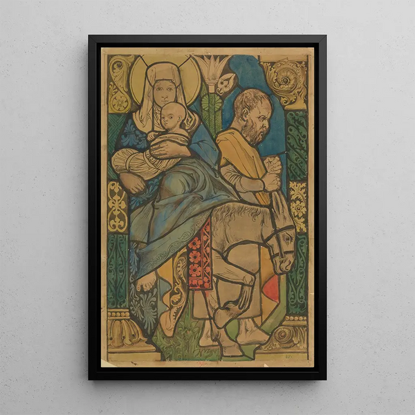 Flight into Egypt - Stanisław Wyspiański — framed artwork on a wall