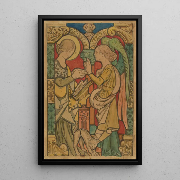 Annunciation - Stanisław Wyspiański — framed artwork on a wall