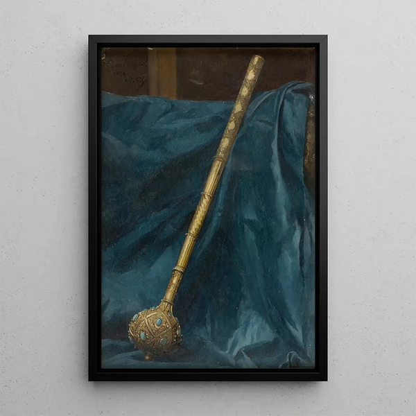 Study of a Turkish mass from the 17th century - Stanisław von Chlebowski — framed artwork on a wall