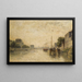 Canal Saint-Denis, Paris - Stanislas Lépine — framed artwork on a wall
