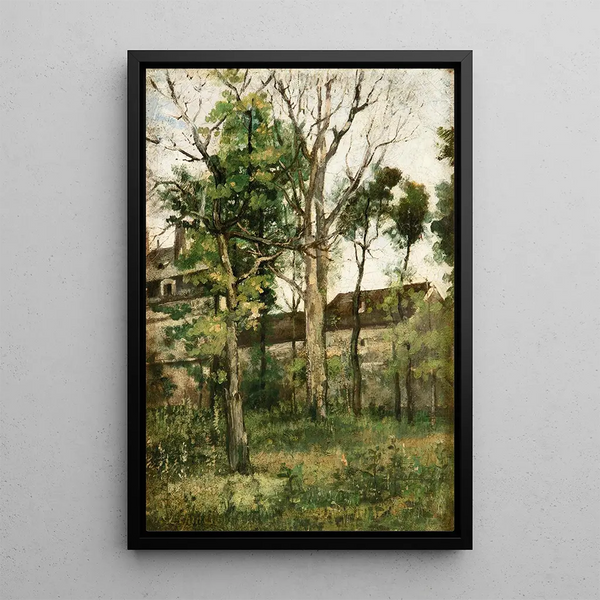 Maisons dans les bois - Stanislas Lépine — framed artwork on a wall