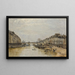 La Seine au Pont Marie - Stanislas Lépine — framed artwork on a wall