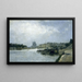 Île de la Cité and Île Saint-Louis seen from the Austerlitz Bridge - Stanislas Lépine — framed artwork on a wall