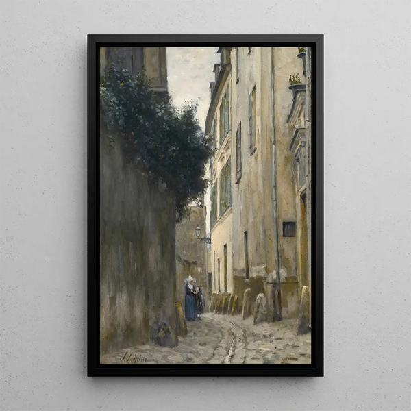 Montmartre La Rue Saint-Vincent - Stanislas Lépine — framed artwork on a wall