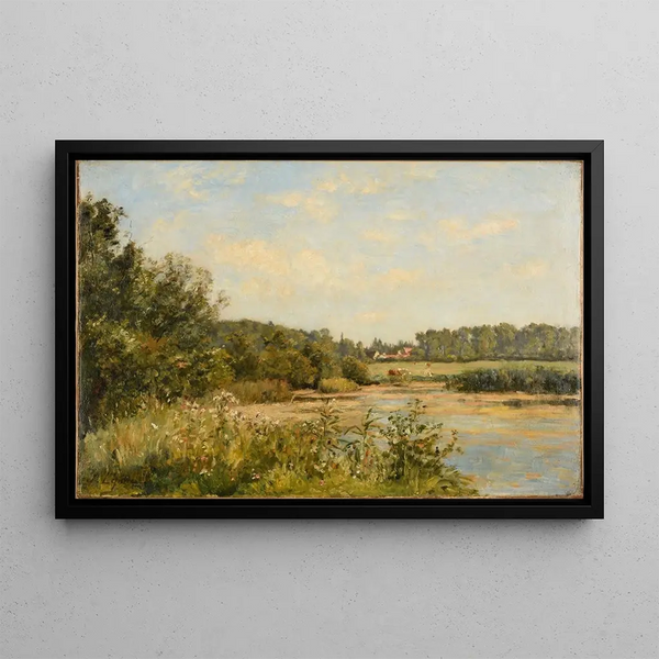 Prairies de Tourne-Bourse - Stanislas Lépine — framed artwork on a wall