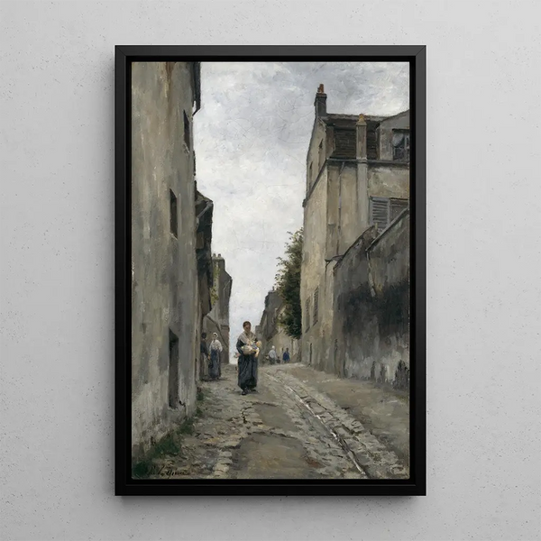 Rue Mont-Cenis Montmartre - Stanislas Lépine — framed artwork on a wall