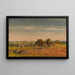 Landscape painting with cows - Stanislav Lolek — framed artwork on a wall