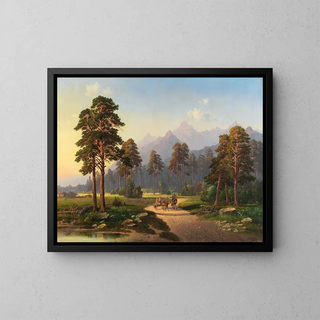 Return Home - Stanisław Wroński — framed artwork on a wall