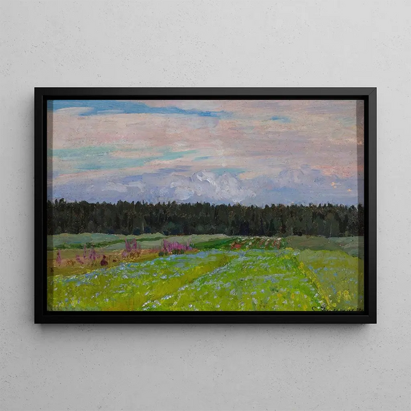 Landscape - Stanisław Żukowski — framed artwork on a wall