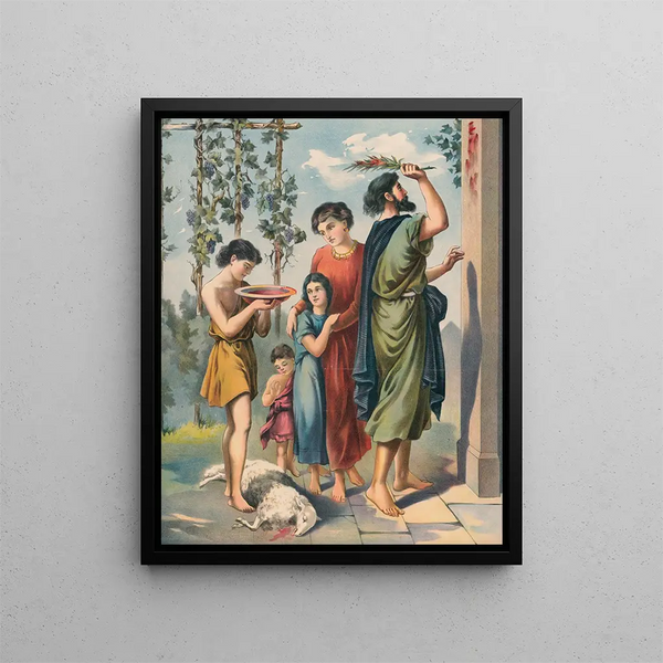 The Passover - Stecher Litho & Co.. — framed artwork on a wall