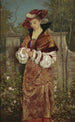 Portrait of a lady in the garden - Stefan Bakałowicz — artwork view