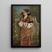 Portrait of a lady in the garden - Stefan Bakałowicz — framed artwork on a wall