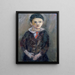 Portrait of a Boy - Stefan Pichler — framed artwork on a wall