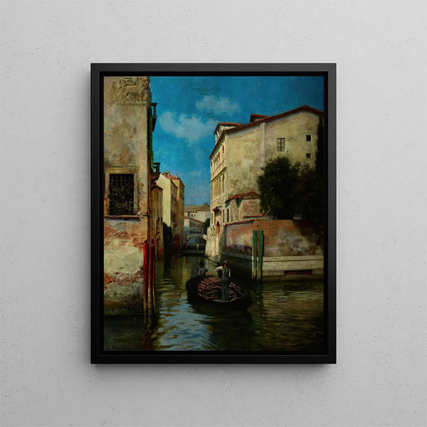 Venice Painting - Stefan Popowski — framed artwork on a wall