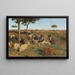 La tonte des moutons - Stefano Bruzzi — framed artwork on a wall