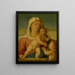 The Virgin and Child with Saint John the Baptist - Stefano Cernotto — framed artwork on a wall