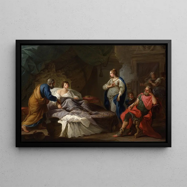 Antiochus aspirant à Stratonice - Stefano Pozzi — framed artwork on a wall