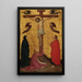 La Crucifixion - Stefano da Verona — framed artwork on a wall