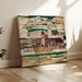 Reproduction of the painting Stein on the Danube, viewed from the south (Large size) - Egon Schiele
