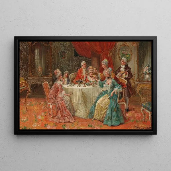A Joyful Company - Stephan Sedlacek — framed artwork on a wall