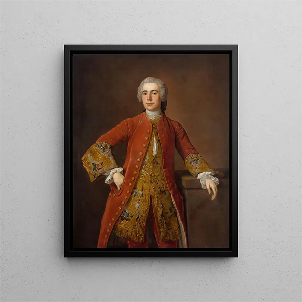 Portrait of John Rogerson - Stephen Slaughter — framed artwork on a wall