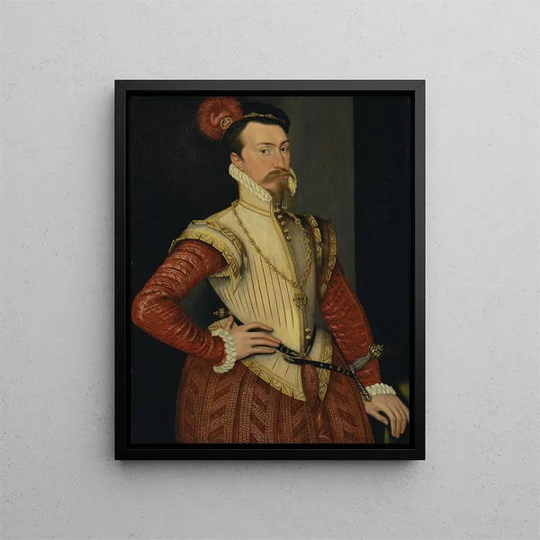 Robert Dudley, 1st Earl of Leicester - Steven van der Meulen — framed artwork on a wall