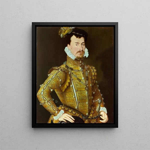 Robert Dudley, Earl of Leicester - Steven van der Meulen — framed artwork on a wall