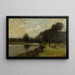 Figures sur une berge - Stirling Malloch — framed artwork on a wall