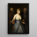A Popular Courtesan - Stéphane Baron — framed artwork on a wall