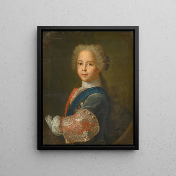 Portrait of Prince Henry Benedict Stuart, future Cardinal of York - Antonio David's Studio — framed artwork on a wall
