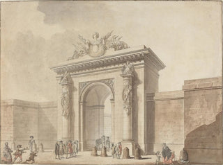 the Hôtel d'Uzes Portal, Montmartre Street, Paris - Claude Nicolas Ledoux's Workshop — artwork view