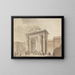 the Hôtel d'Uzes Portal, Montmartre Street, Paris - Claude Nicolas Ledoux's Workshop — framed artwork on a wall