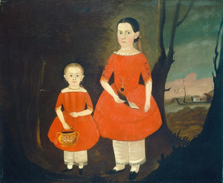Sisters in Red - Sturtevant J. Hamblin — artwork view