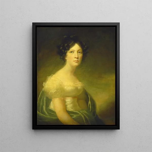Mademoiselle Jean Christie - Manière de Sir Henry Raeburn — framed artwork on a wall