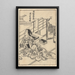 Contemplation of the Moon - Sukenobu Ishikawa — framed artwork on a wall