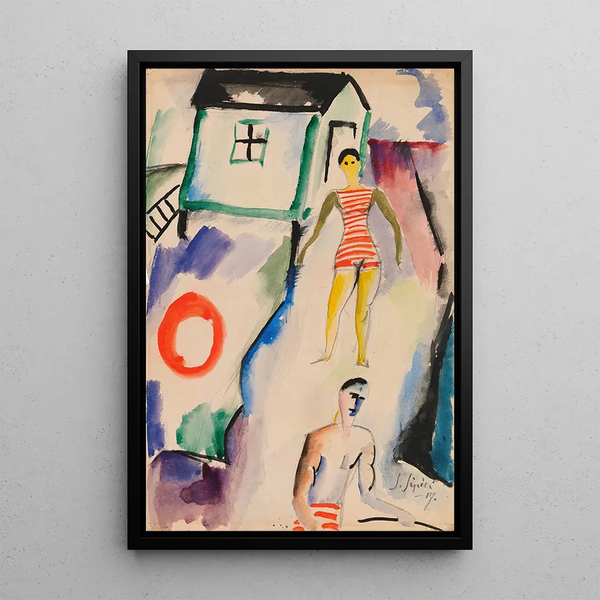 Beach - Sulho Sipilä — framed artwork on a wall