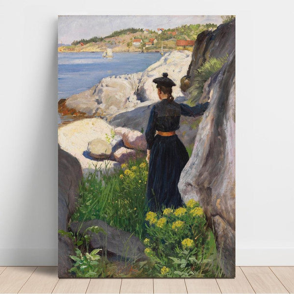 Reproduction of the painting On the coast - Paul Fischer
