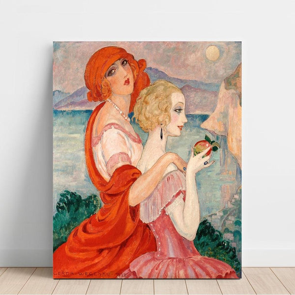 Reproduction of the painting On the road to Anacapri - Gerda Wegener