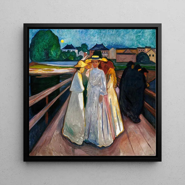 Reproduction of the painting On the bridge - Edvard Munch