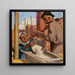 on a construction site - Akseli Gallen-Kallela — framed artwork on a wall